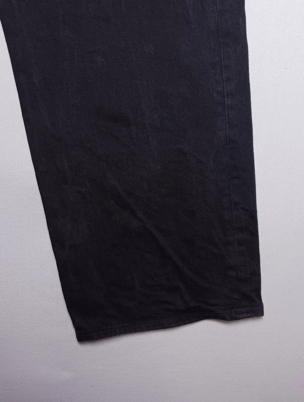 Levi's 501 Mens Original Fit Button Fly Jeans 44X30 Black Wash Stretch Denim